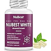 NuBest White - Glutathione 400mg & Milk Thistle Extract - Skin Brightening Supplement - Helps Beautiful and Radiant Skin - Antioxidant Supplement & Detoxification | 1 Month Supply