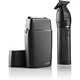 BaBylissPRO LIMITEDFX Cord/Cordless Hair Trimmer and Double Foil Hair Shaver Prepack, High-Performance Lithium-Ion Batteries for Long-Lasting Cutting
