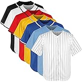 Youth Baseball Jersey Blank Boys T Shirt Button Down Hip Hop Fashion Sport Shirts Tops for Girls S-XL