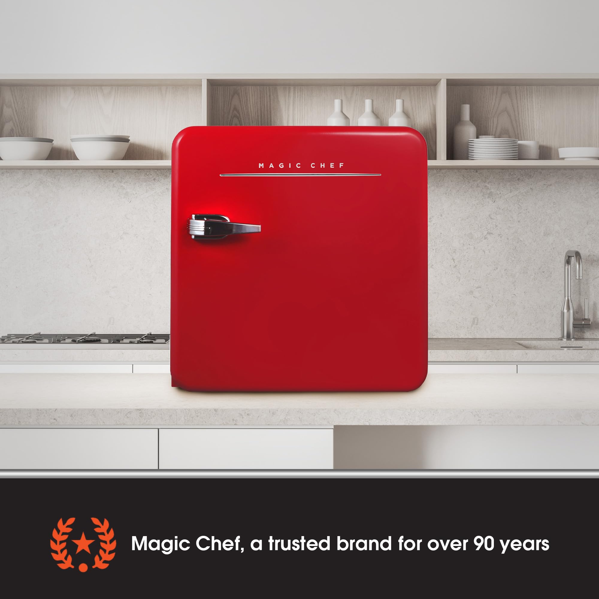 MAGIC CHEF MCR16CHR Compact Refrigerator, Red