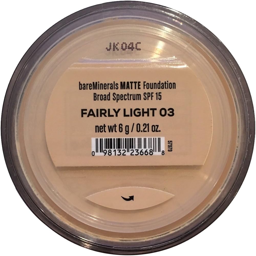 bareMinerals ORIGINAL MATTE Loose Mineral Foundation SPF 15 Fair 03 6g