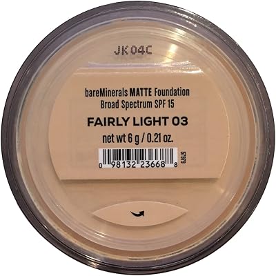 bareMinerals ORIGINAL MATTE Loose Mineral Foundation SPF 15 Fair 03 6g