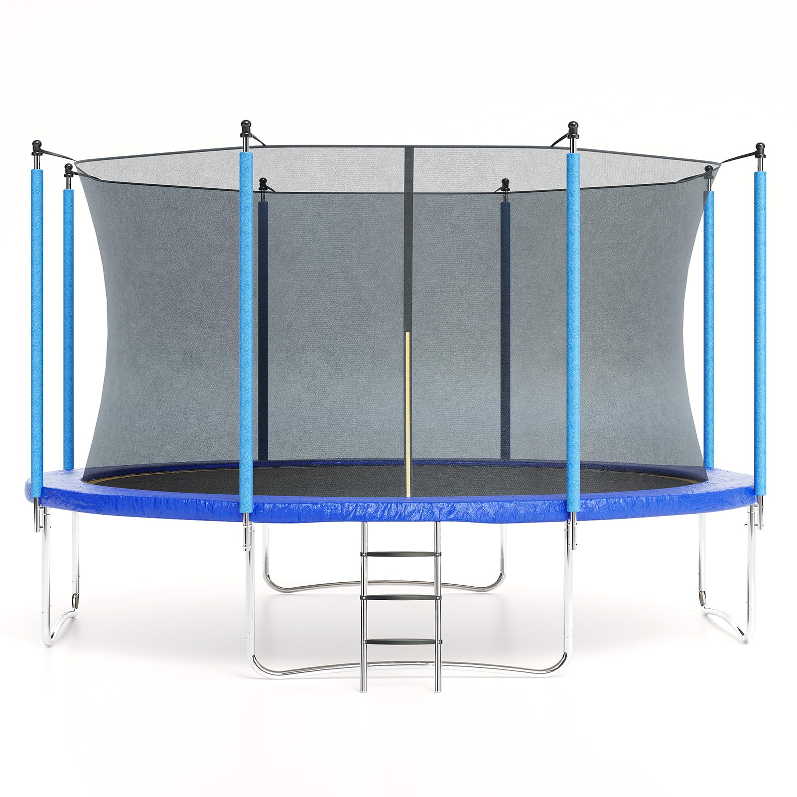 Photo 1 of ***TRUCK/TRAILER PICKUP ONLY*** Garveetools 10FT 12FT 14FT 16FT Trampoline with Safety Enclosure & Ladder - Recreational Trampolines for Kids/Adults, ASTM Certified Outdoor Bounce (Blue, 12FT)
