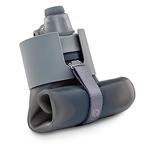Nomader Collapsible Water Bottle - Leak Proof Twist Cap - BPA Free, 22 oz