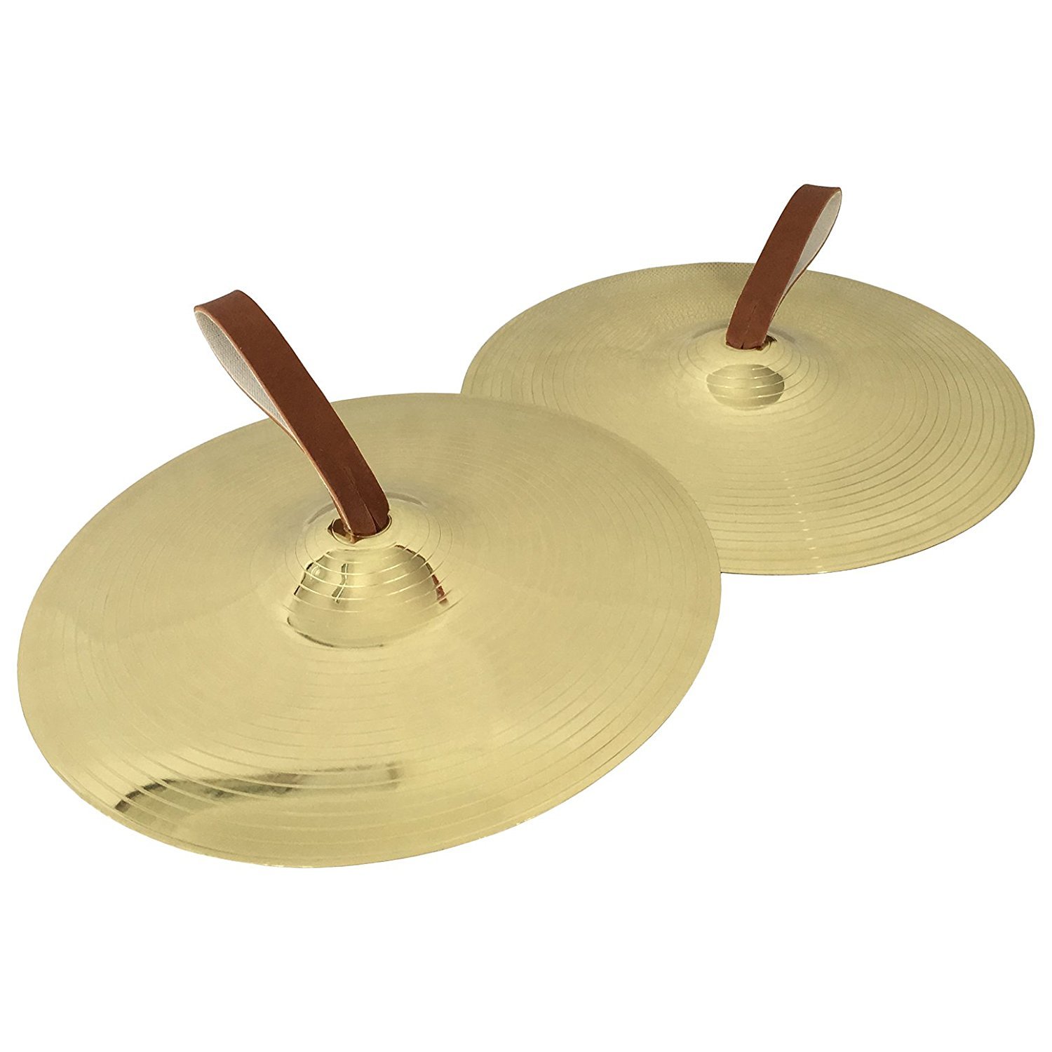 Percussion Plus PP869 Marching Pair Budget Cymbals,Brown, 10-Inch