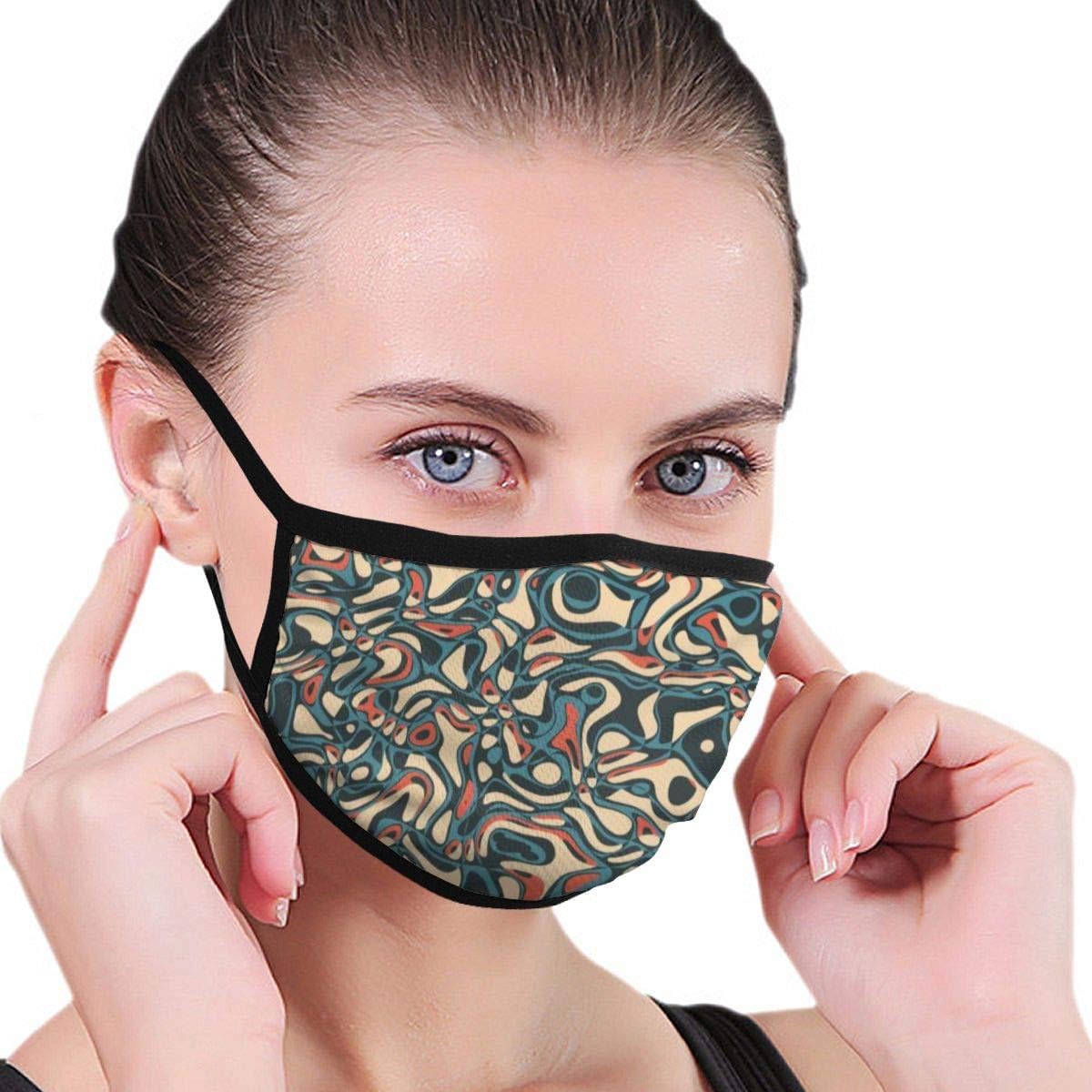 Masks Colorful Chaotic ShapesUnisex Men Women Cycling Sports Cotton Mouth Face Mask