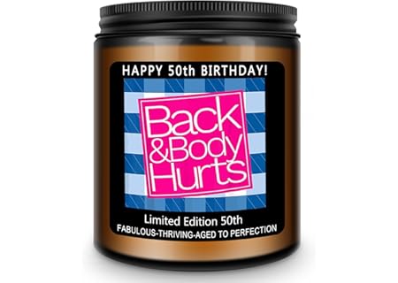 Happy 50th Birthday Candle Gifts For Women Men