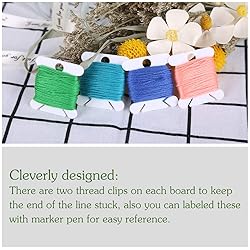 100 Pcs Plastic Floss Bobbin, Embroidery Floss