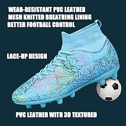 HESBITEUL Soccer Cleats for Men Women Football Turf