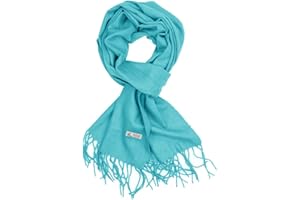 TZ Promise Plain Solid Color Cashmere Feel Classic Soft Luxurious Winter Scarf For Men Women