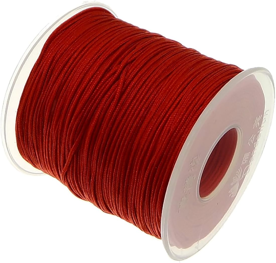 MyBead Nylon Cord Ø 1 mm 100 Yards 90 m red Water Resistant and