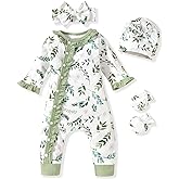 Aalizzwell Baby Girls Romper Outfit Fall Winter Clothes with Accessories