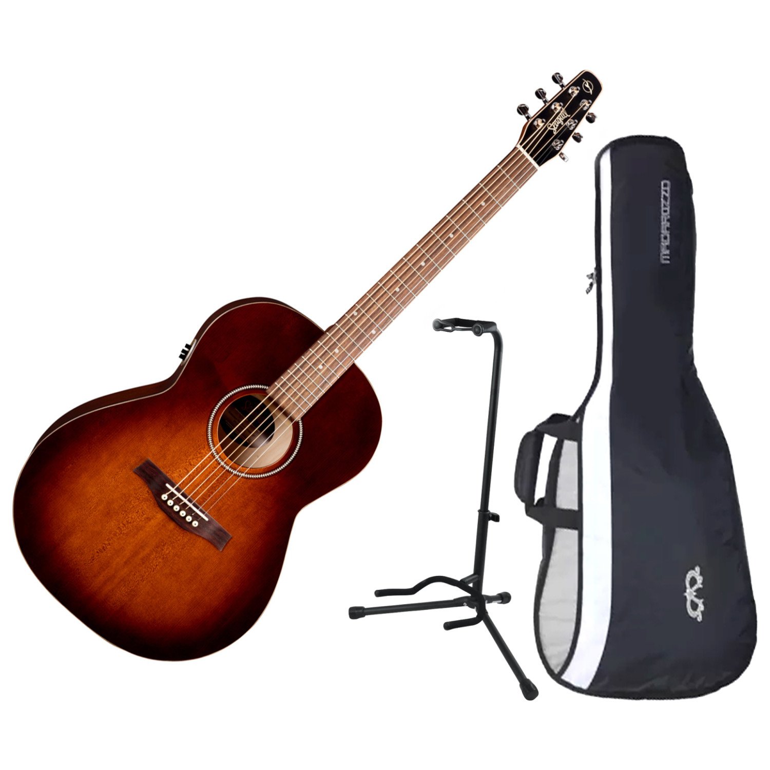 Amazon.com: Seagull 041886 Entourage Folk Burnt Umber QIT Acoustic Electric  Guitar w/ Gig Bag and Stand: Musical Instruments