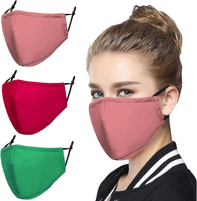 Purple Mask 3PC Sport Mask Washable Cloth Face Mask