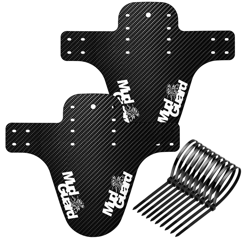 Ainiv 2PCS Mountain Bike Fenders, MTB Mudguards Front and Rear Compatible, Adjustable Bike Mudguards Fits 26", 27.5", 29" Thicken Widen Frame Guards