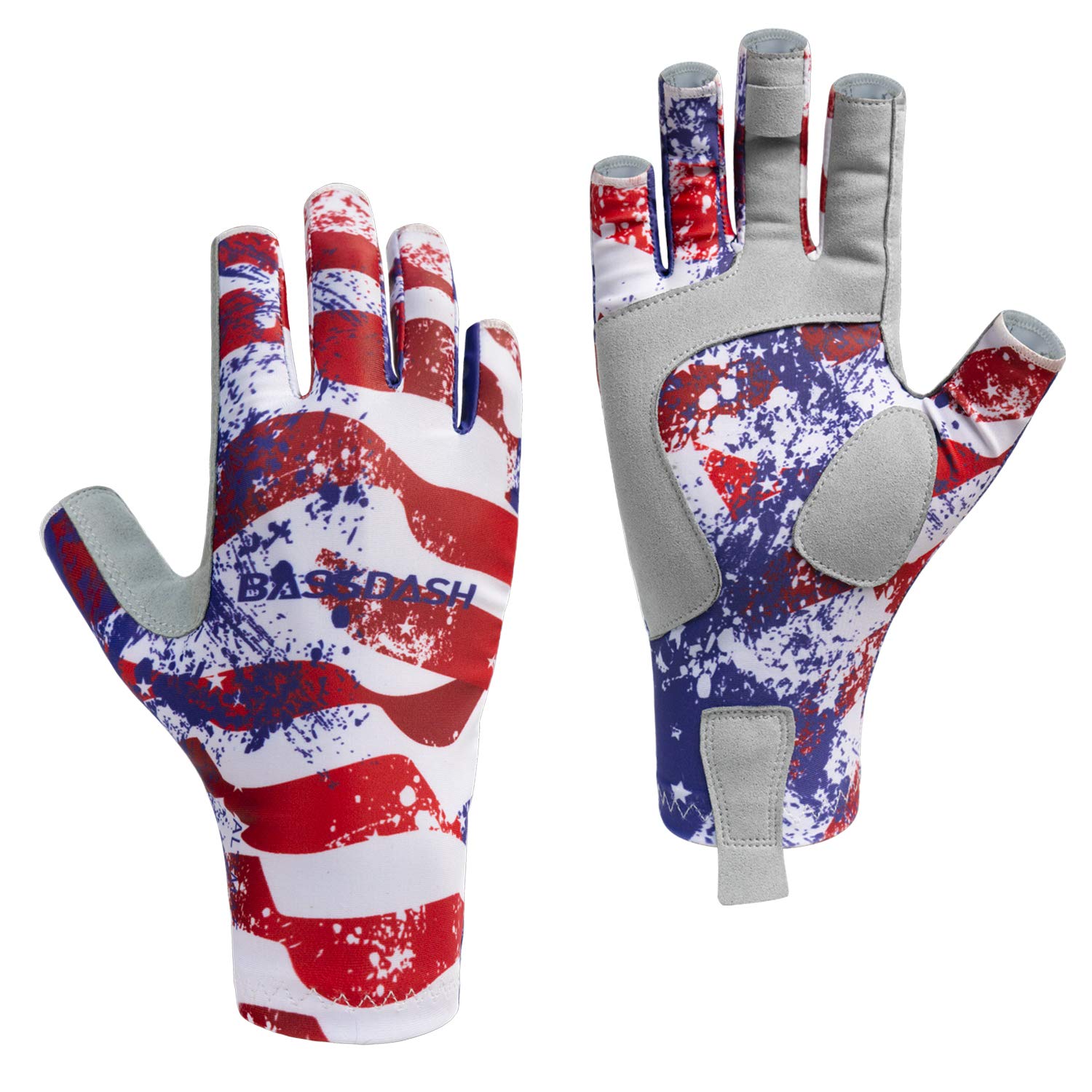 Bassdash ALTIMATE Fishing Gloves Sun Protection Fingerless Hunting UPF 50+ Men’s Women’s UV Gloves