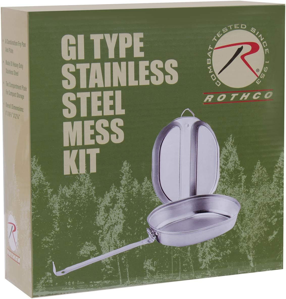 Rothco Gi Type Stainless Steel Mess Kit Sports & Outdoors Outdoor Gear