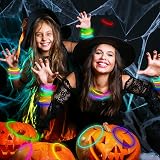 DELEE Glow Sticks 100 Pack Neon Party Bulk with Connectors 8 inch view 9