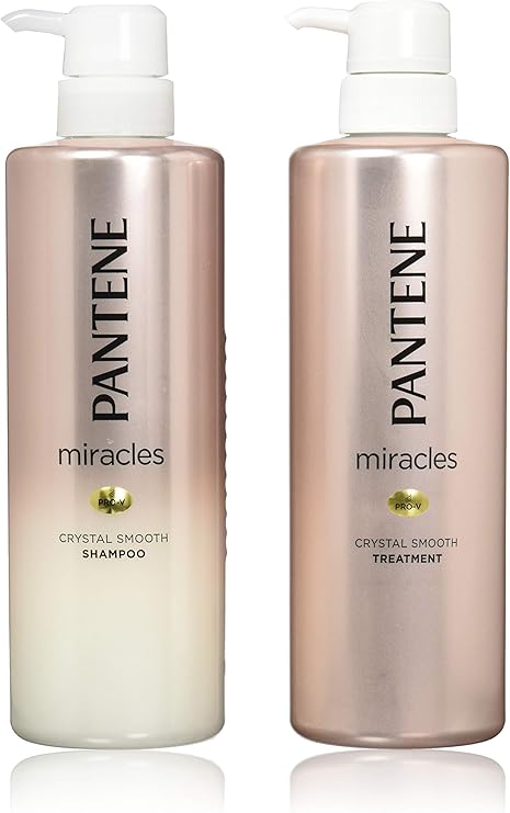Amazon パンテーン ミラクルズ クリスタルスムース ギフトパック ポンプ ノンシリコンシャンプー トリートメント ミニシャンプー ミニトリートメント付き セット 500ml 500g 100ml 100g パンテーン シャンプー コンディショナーセット 通販