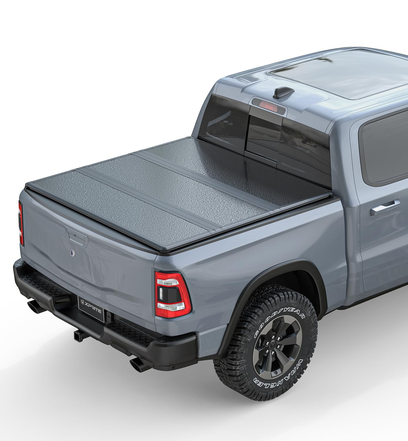 Photo 1 of Xprite Hard Tri Folding Truck Bed Tonneau Cover, Compatible with 2009-2026 Dodge Ram 1500 5.7ft 68.3" Bed Without Ram Box