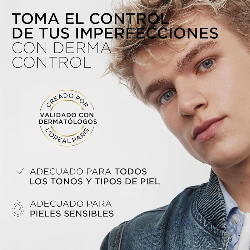 L'Oréal Paris Men Expert Derma Control Gel de Limpeza Purificante com Ácido Salicílico e Niacinamida Para Pele Oleosa com Tendência para Acne — foto 7 de 7