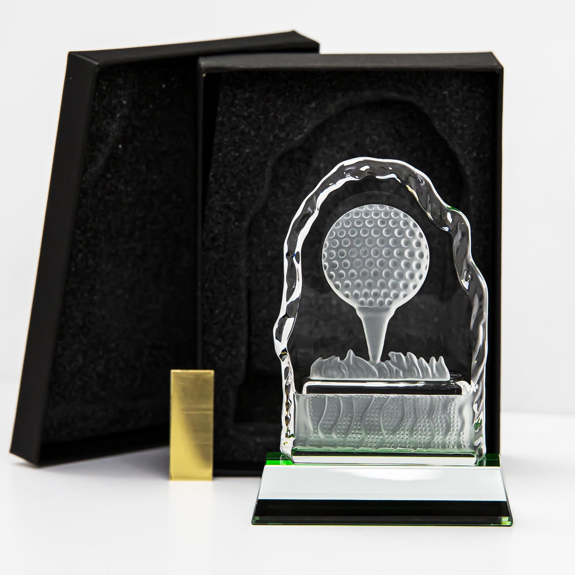 Longridge Challenger Drive Golf Trophy, Clear, 130 mm