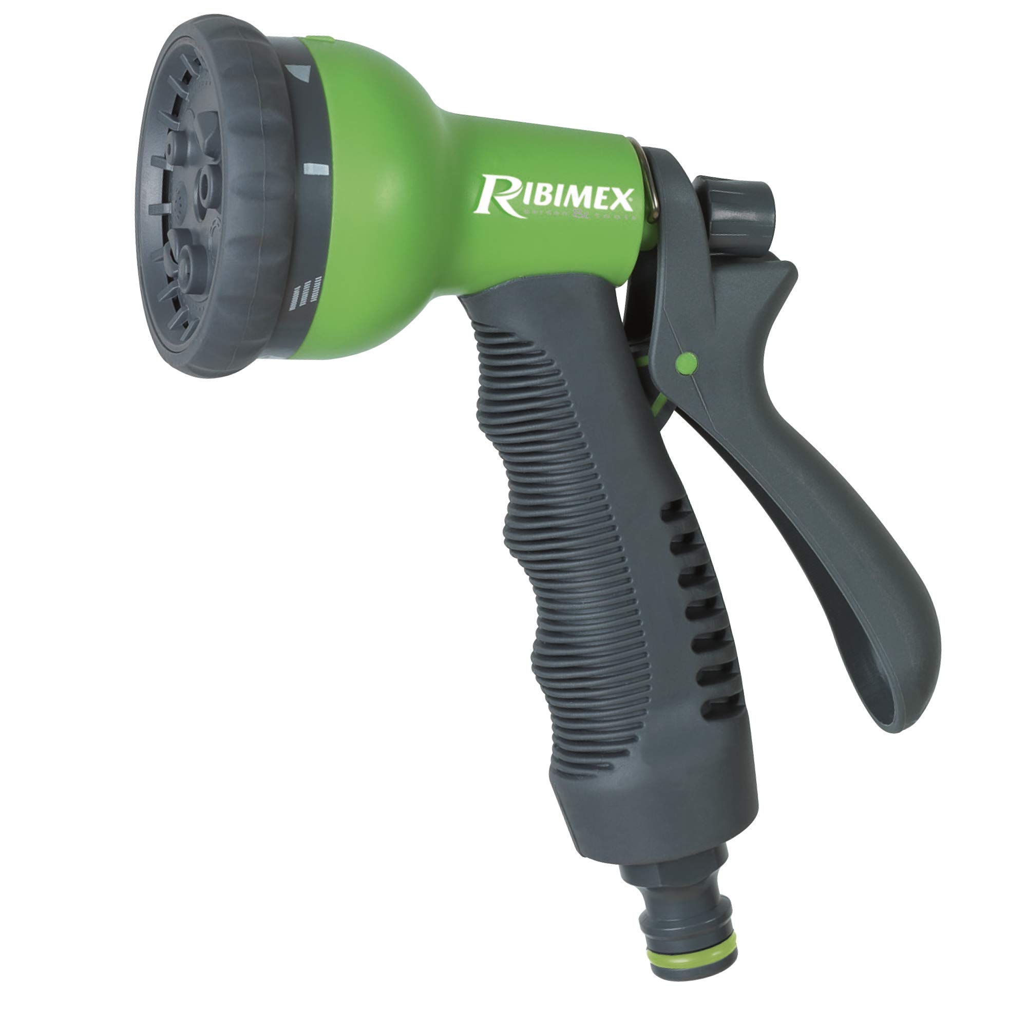 Ribimex PRA/TV.9302 Power Gun, 8 Functions, Green/Grey
