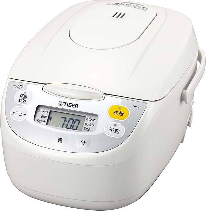 Amazon.co.jp Tiger Thermos JBHG101W Rice Cooker, Micon, Eco Cooking with Cooking Menu, 1.3 gal