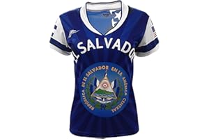 ARZA SPORTS El Salvador and USA Jersey Arza Design for Women_V Neck_100% Polyester_New