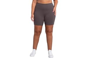 HANES Just My Size Women's Stretch Jersey Bike Shorts, Plus Size Pull-On Bike Shorts