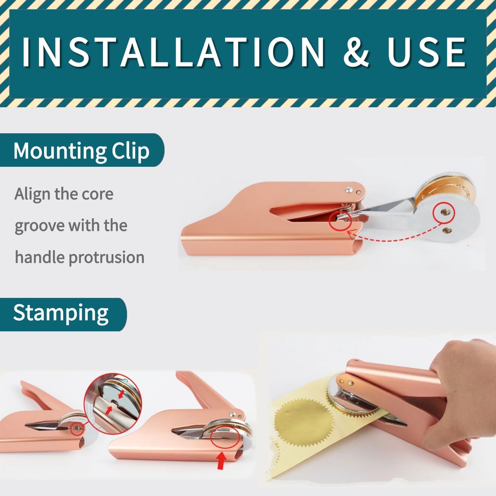 Personalized Book Embosser – Custom Book Stamp for Book Lovers, Libraries, and Gifts, Personalized Embosser with Custom Design (Including Dragon, Cat, Flower, and Other Patterns)
