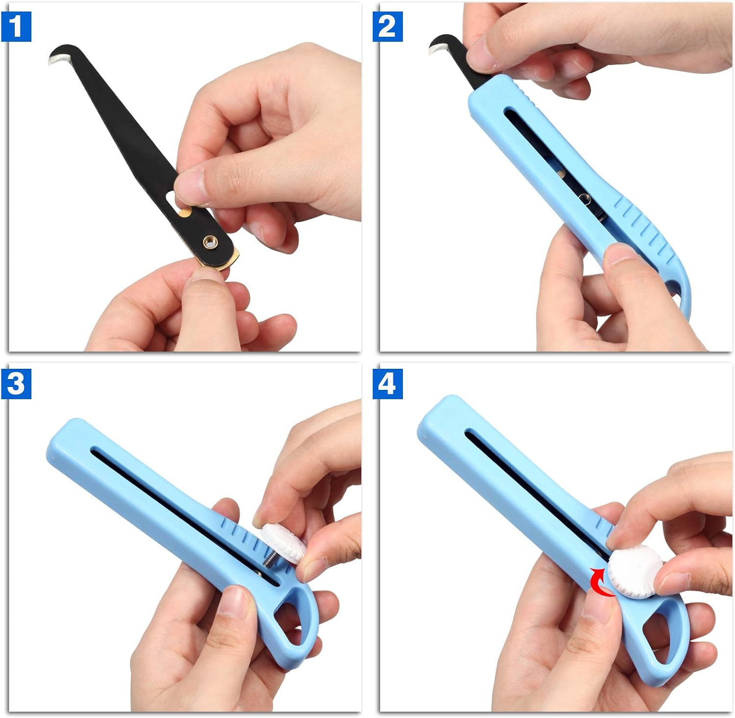 SPEEDWOX 6 Pcs Tile Joint Tool 4 Pcs Metal Ball Tile Caulk Finishing Tools 2 Pcs Grout Removal Knife Caulking Edge Finishing Tool Repair Kit for Tiles Gap Kitchen Bathroom Bedroom - Image 4