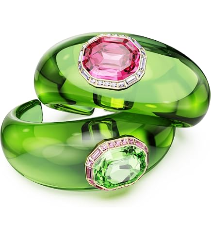 Amazon.com: Swarovski Dulcis cuff, Mixed cuts, Multicolored, Gold