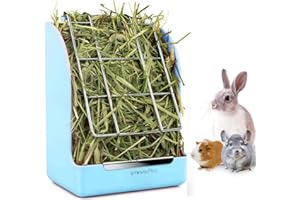 STKYGOOD Food Hay Feeder for Guinea Pig, Rabbit Feeder, Indoor Hay Feeder for Guinea Pig, Rabbit, Chinchilla, Feeder Bowls Use for Grass & Food
