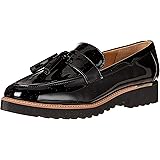 franco sarto black patent loafers