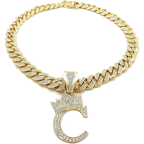 BLINGFACTORY Hip Hop Alphabet Initial B CZ Pendant & 13mm 20