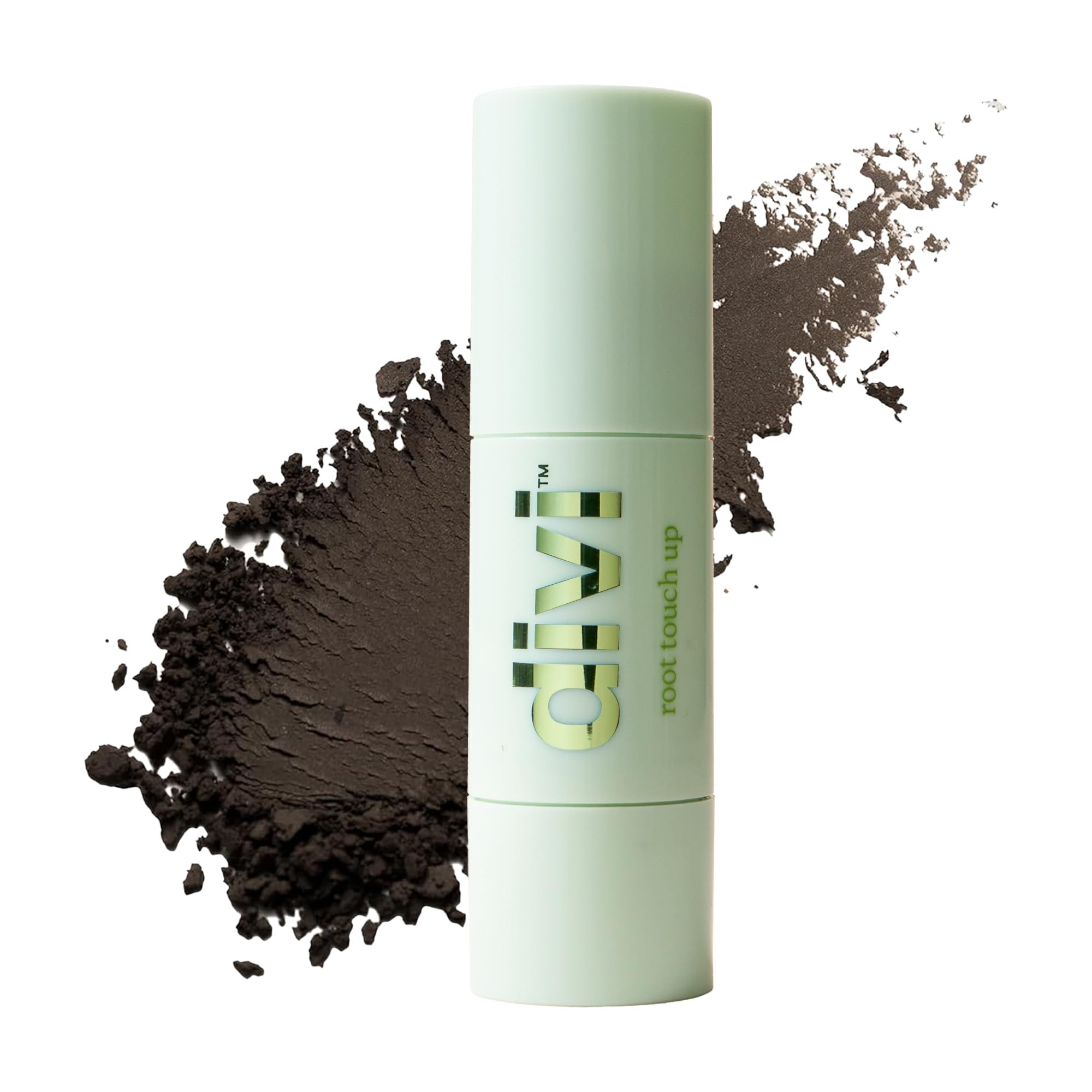 Photo 1 of Divi Root Touch Up Powder for Gray Hair Coverage, Dark Brown