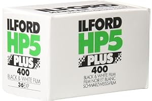 Ilford 1574577 HP5 Plus, Black and White Print Film, 35 mm, ISO 400, 36 Exposures