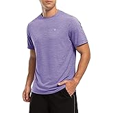 TBMPOY Men's Workout Shirt Dry Fit Quick Dry UPF 50+ Athletic T-Shirt Moisture Wicking Lightweight Top Running Activewear