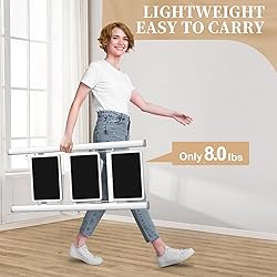 HBTower 3 Step Ladder Folding Step Stool, 330 Lbs