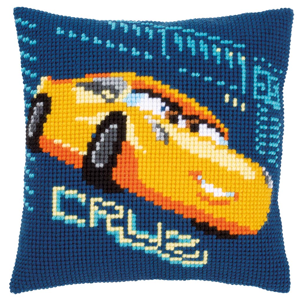 Vervaco Cross Stitch Kit: Cushion: Cars - Cruz, Assorted