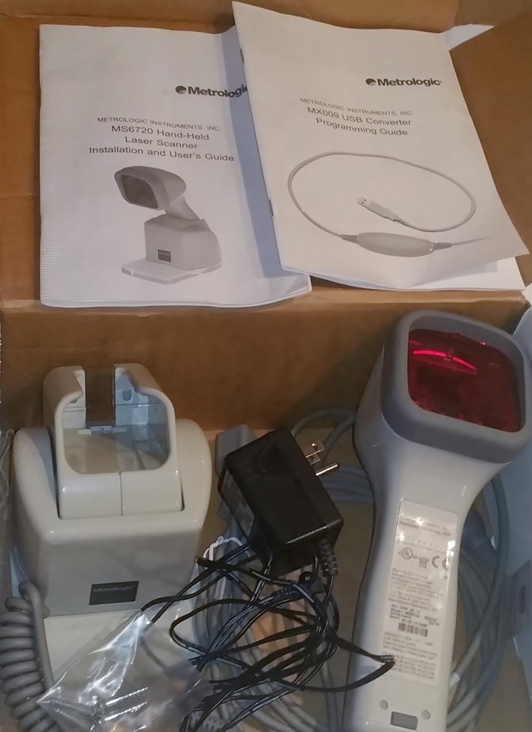 Metrologic Honeywell MS6720 Omni-Directional Fixed/ Hand Held Scanner, (RS232 Kit) Barcode Scanner USB Interface