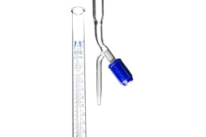 EISCO Class B 100mL Borosilicate Burette - 0.2mL Graduations - 0.2mL Tolerance - PTFE (No Lube) Stopcock - 30.5" Tall