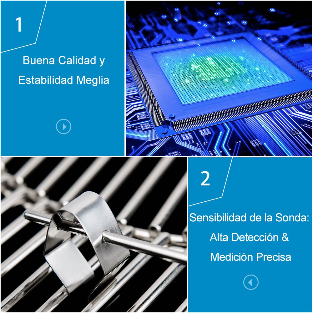 GHB Medidor de conductividad del agua con Pantalla LCD ...