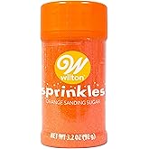 Wilton Sparkling Sugar Decorating Sprinkles, 3.25 oz., Orange