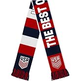 Icon Sports Officially Licensed U.S. Soccer Federation Scarf - Unisex Adult