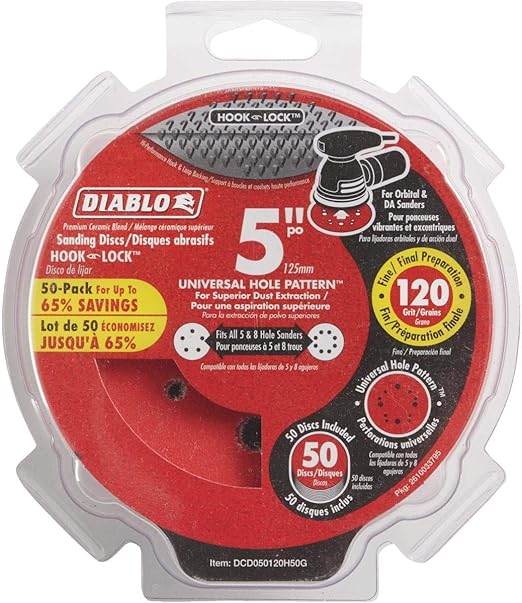 Tools & Equipment Diablo 5in Aluminum Oxide Hook and
