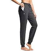 G Gradual Women's 30"/32"/34" Inseam Tall Sweatpants Cotton Joggers with Zipper Pockets Yoga Lounge Athletic Pants for Women