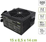 Tecnoware ATX Hyper Stream Bronze 500W PSU PC Power Supply Silent 4.7in Fan view 2