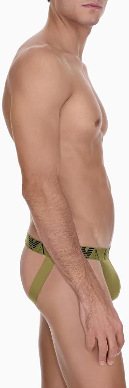 Men's Bold Monogram 2-Pack Thong Blue L